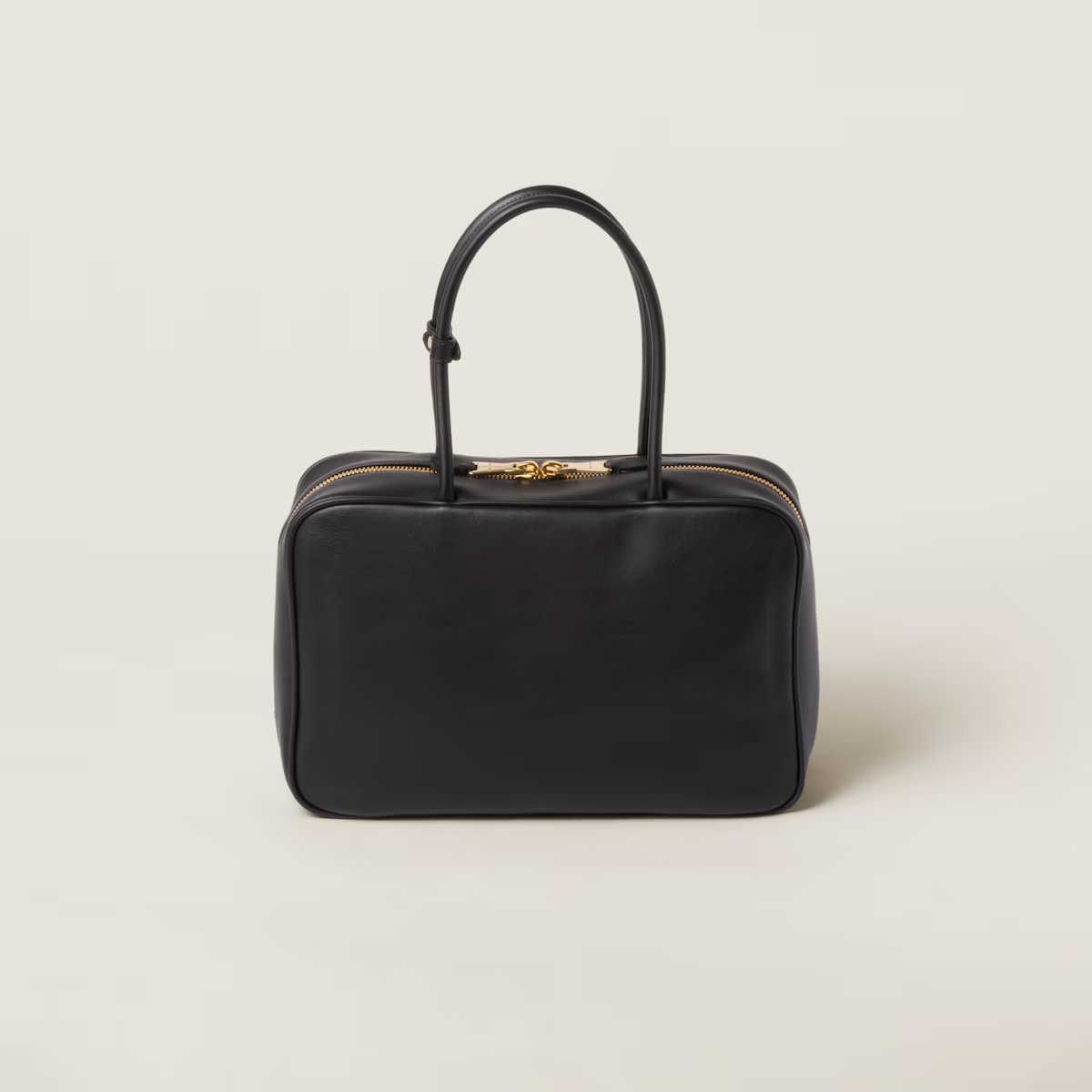 Miu Miu Beau Calfskin Leather Black Top-Handle Bags