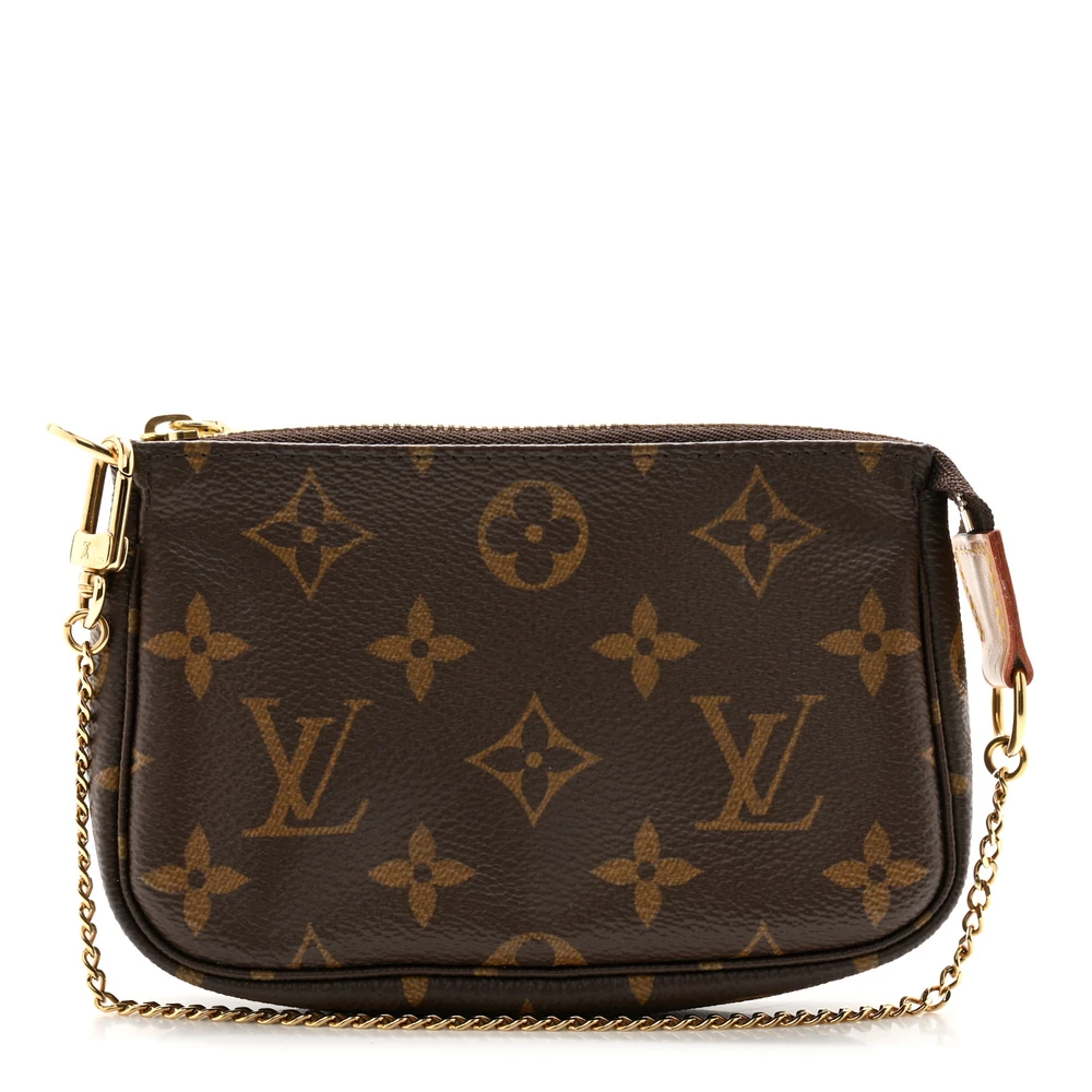 Louis Vuitton Pochette Accessoires BB Monogram Canvas Gold Hardware