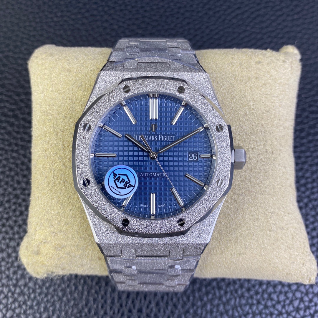 AUDEMARS PIGUET-ROYAL OAK-15410BC.GG.1224BC.01-Frosty Gold Blue Dial-41MM