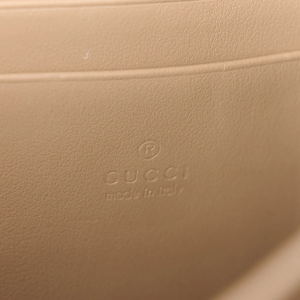 Gucci Mini Dionysus Chain Wallet Beige/Taupe GG Supreme Monogram Canvas Aged Silver Hardware