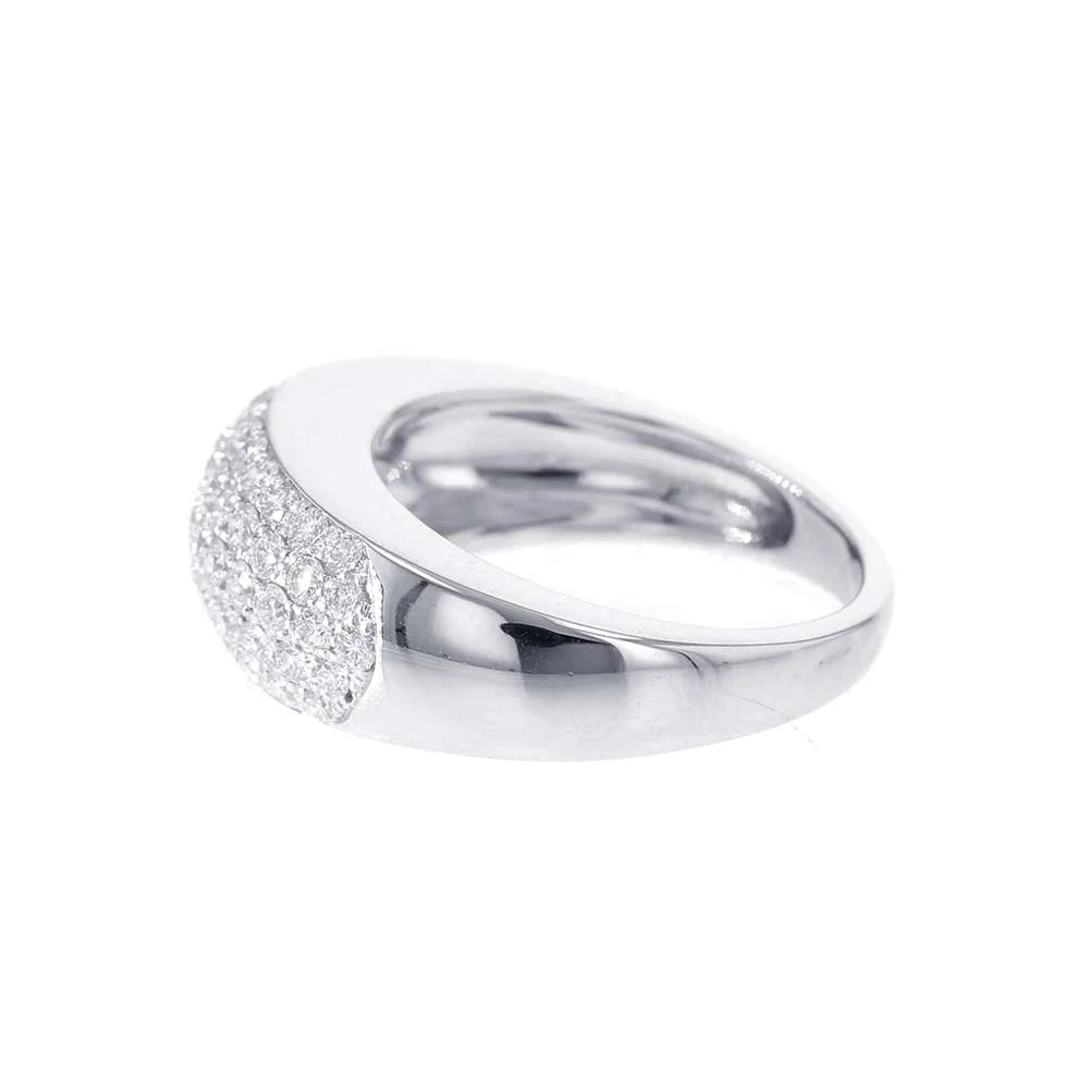 Van Cleef & Arpels Evolution Pave Diamond Ring Size Approximately No. 16