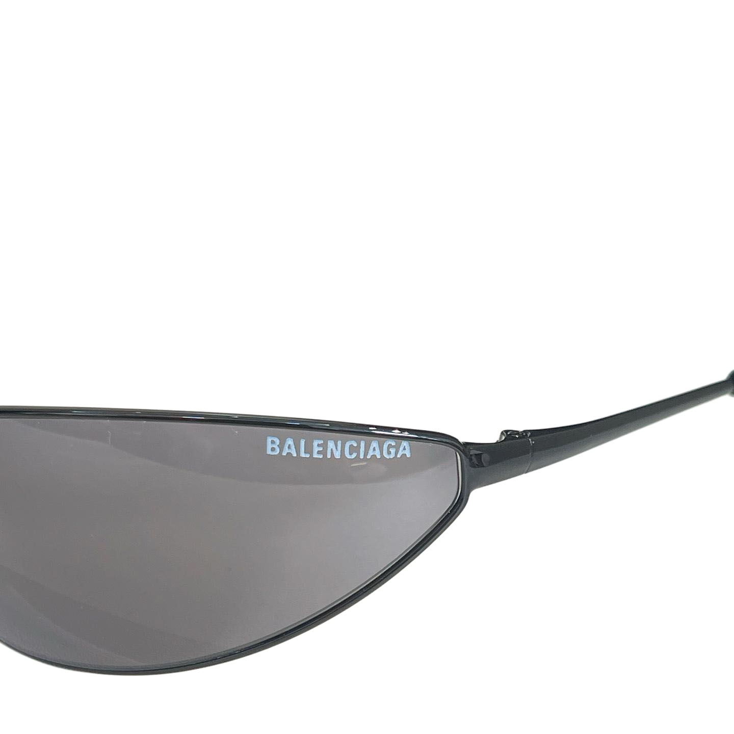 Balenciaga glasses black/black silver/silver/mirrored black color Size 58口18-140