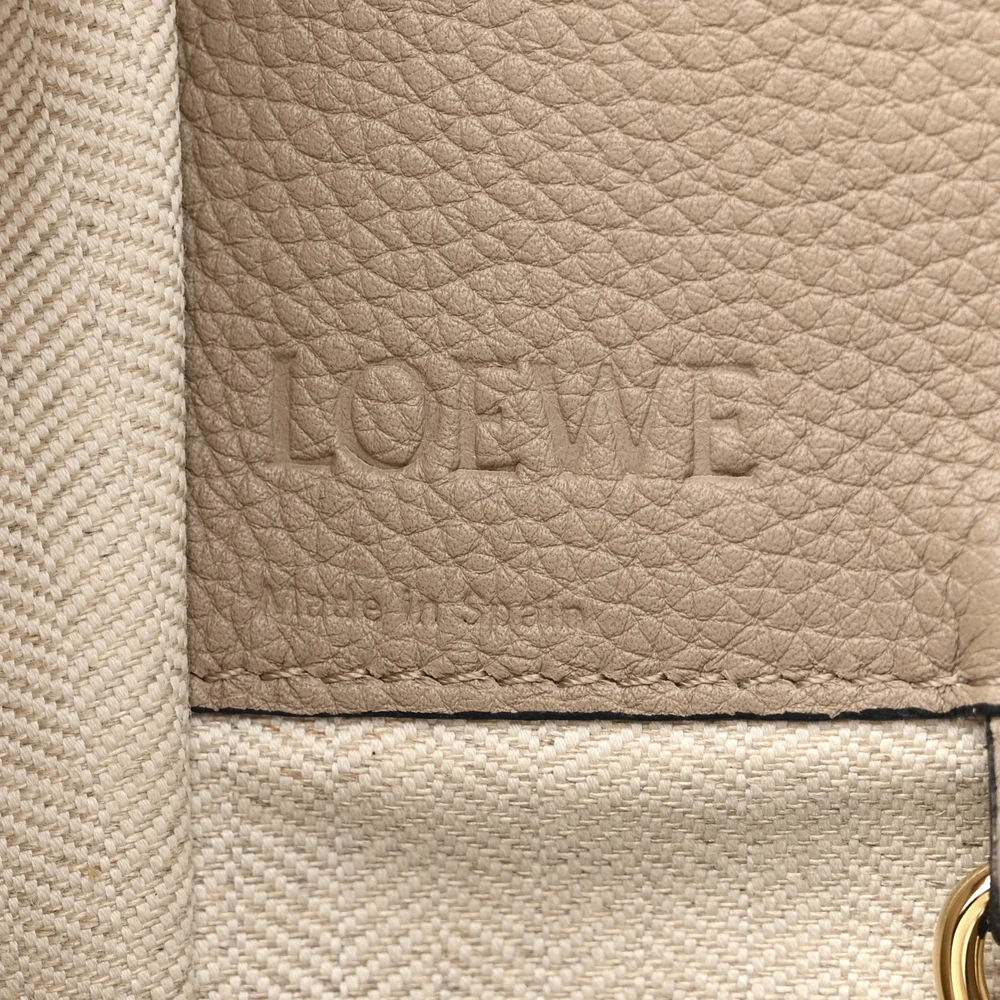 Loewe Hammock Shoulder Bag Medium Sand Mink Calfskin Leather Gold Hardware