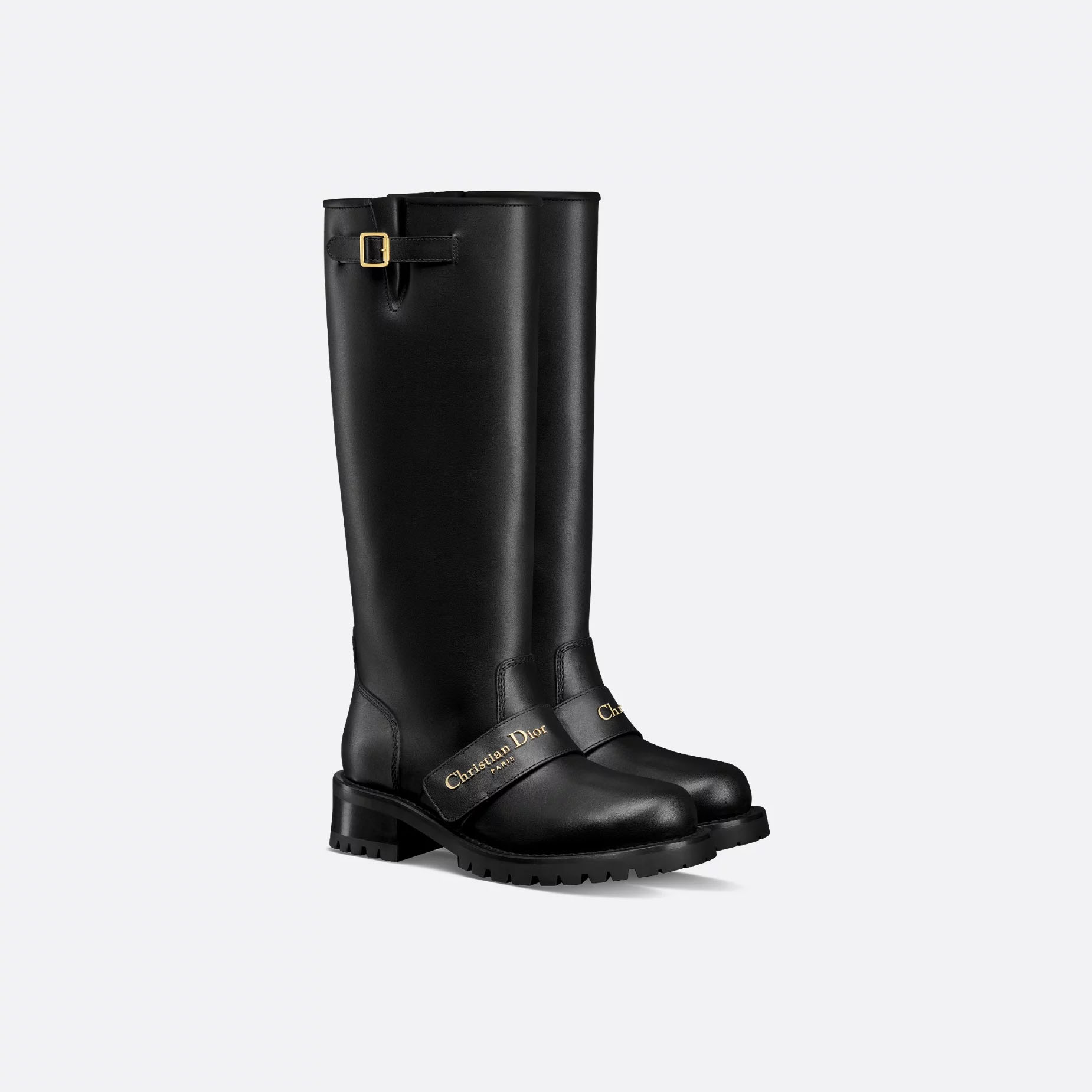 Dior black long boots