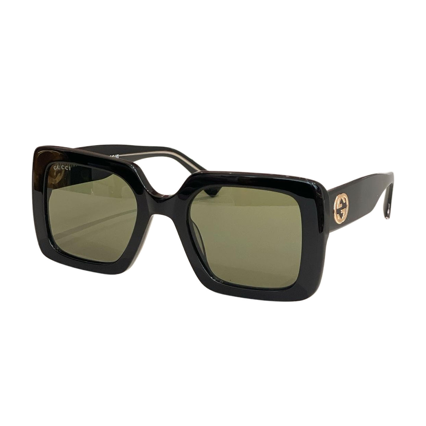 Gucci square frame glasses green/green black/tawny/black/eggplant black/leopard coral/leopard brown color Size 53口24-145