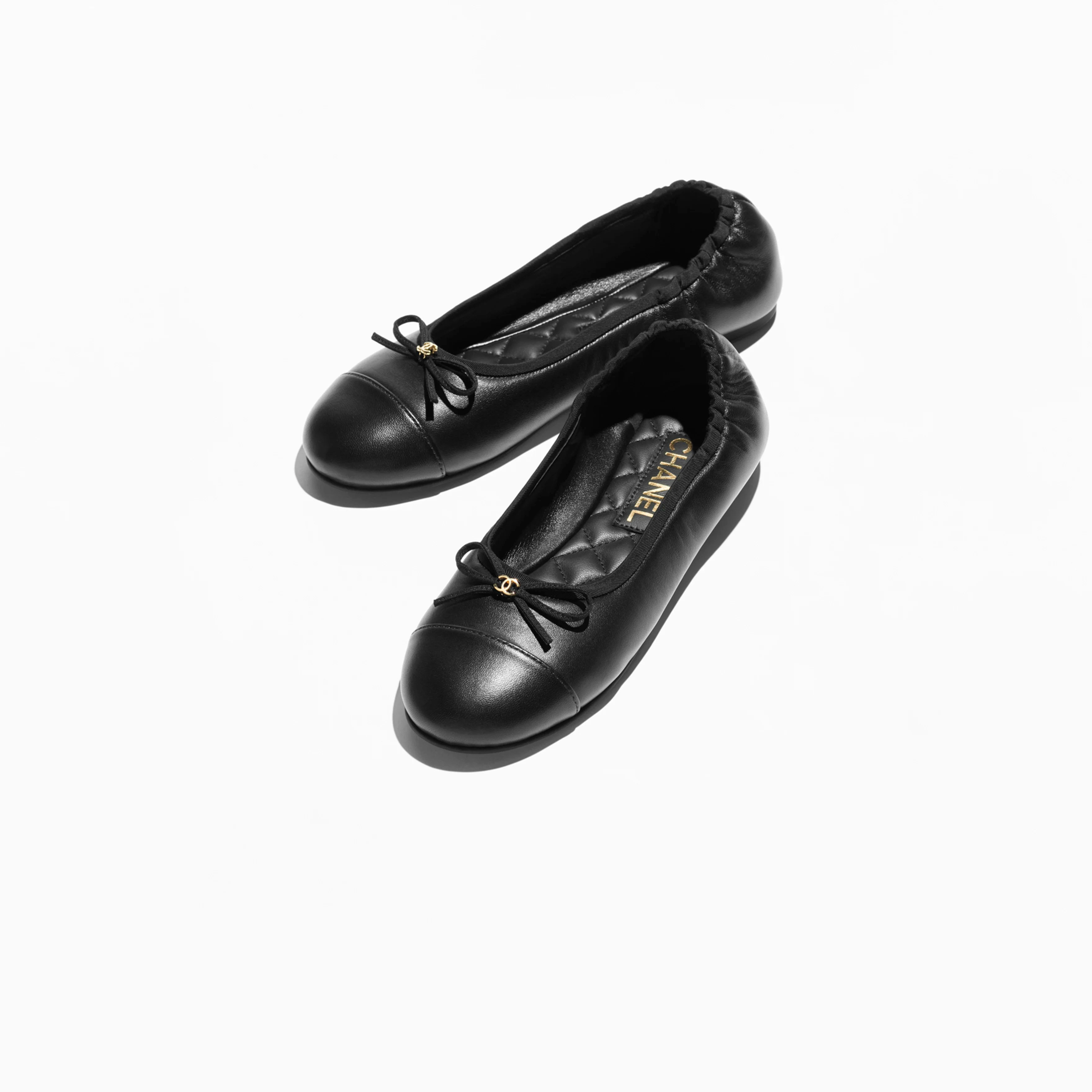 Chanel Flat shoes black Ballet  Shoes