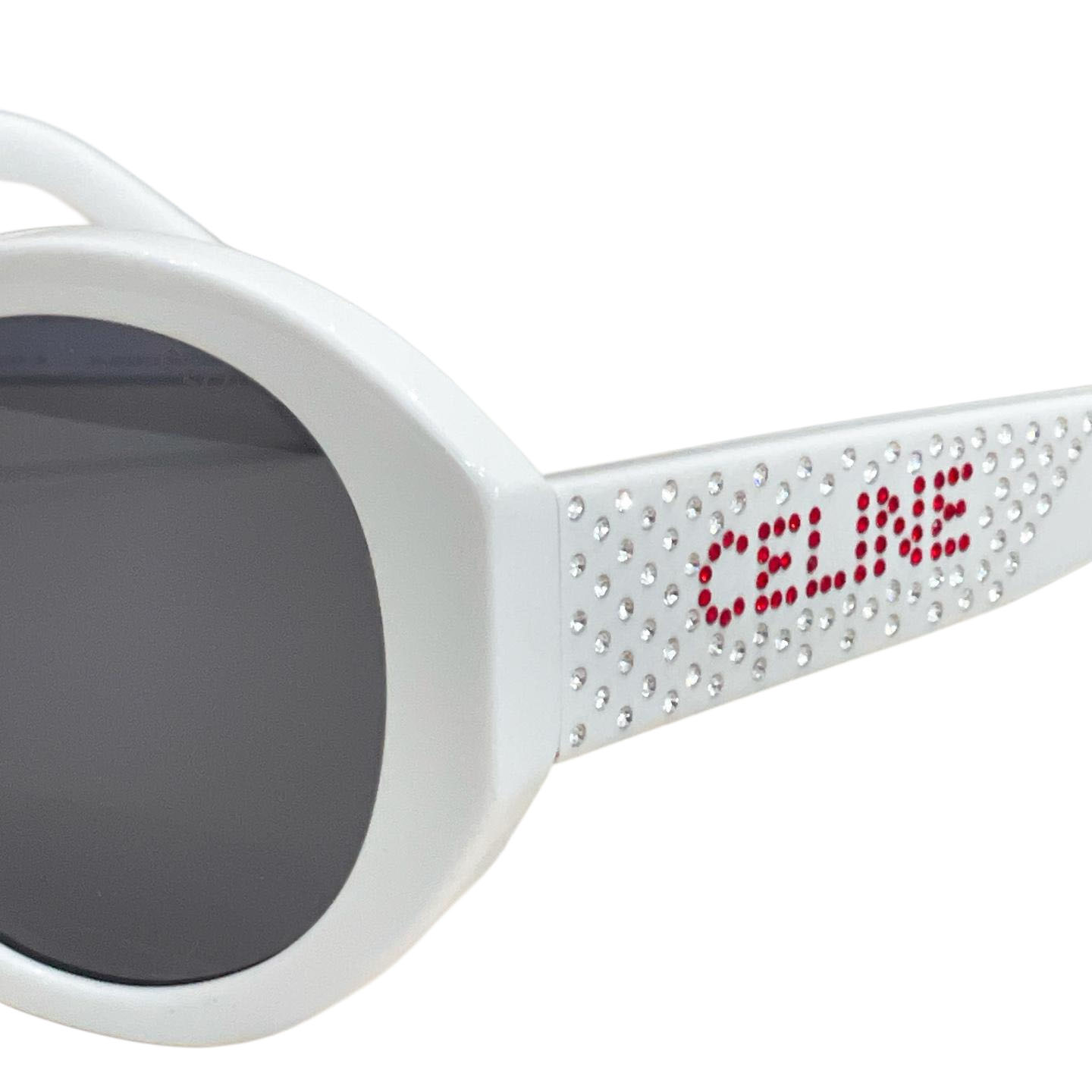 Celine Round frame glasses white/beige/leopard/black color Size 54口20-145