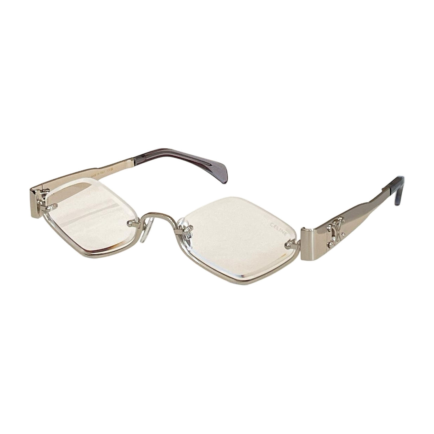 Celine glasses silver/black silver/gradient green/grey gold/rose gold/brown gold/green gold color Size 53口23-145