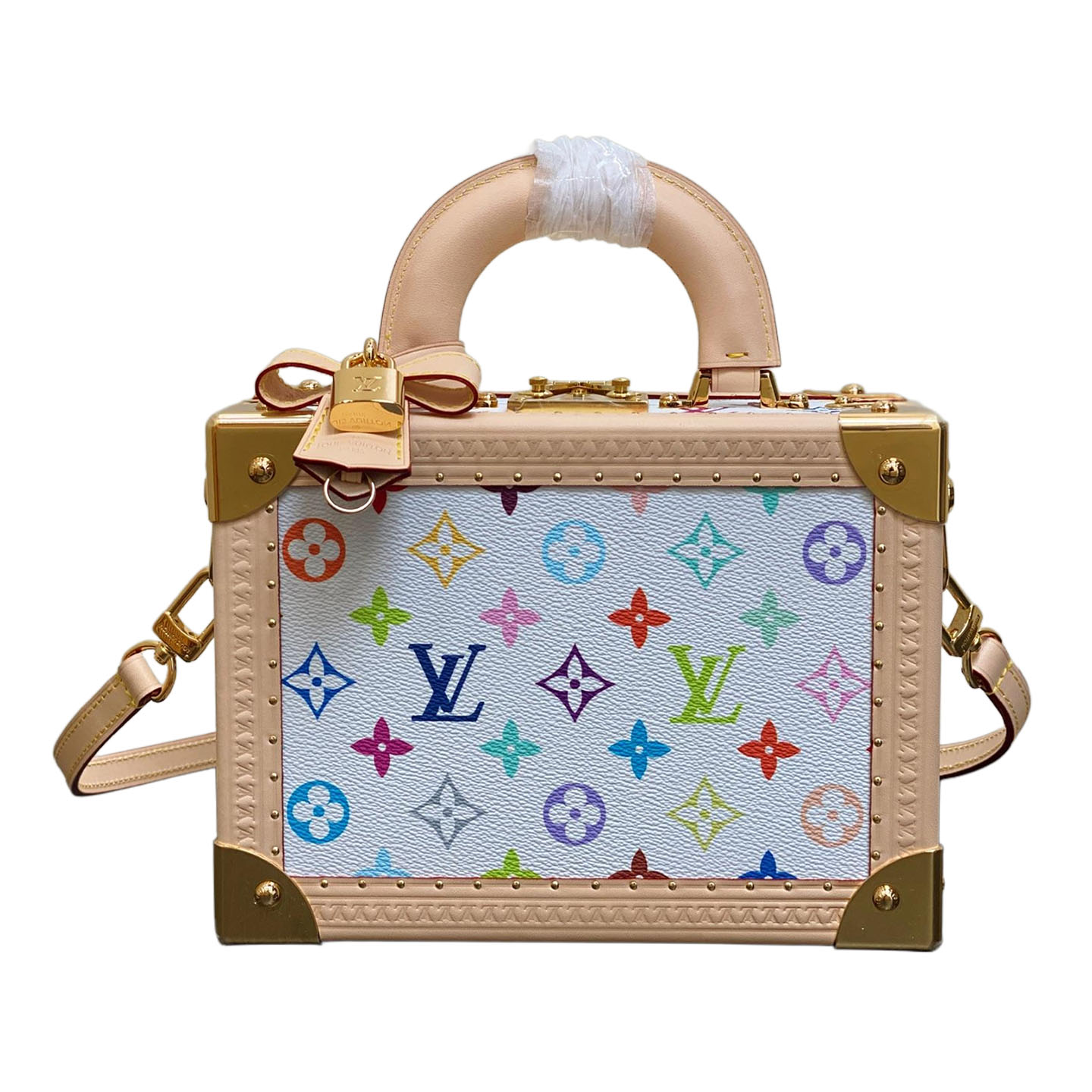 Louis Vuitton x Murakami Takashi Petite Valise Multicolor White Gold Hardware
