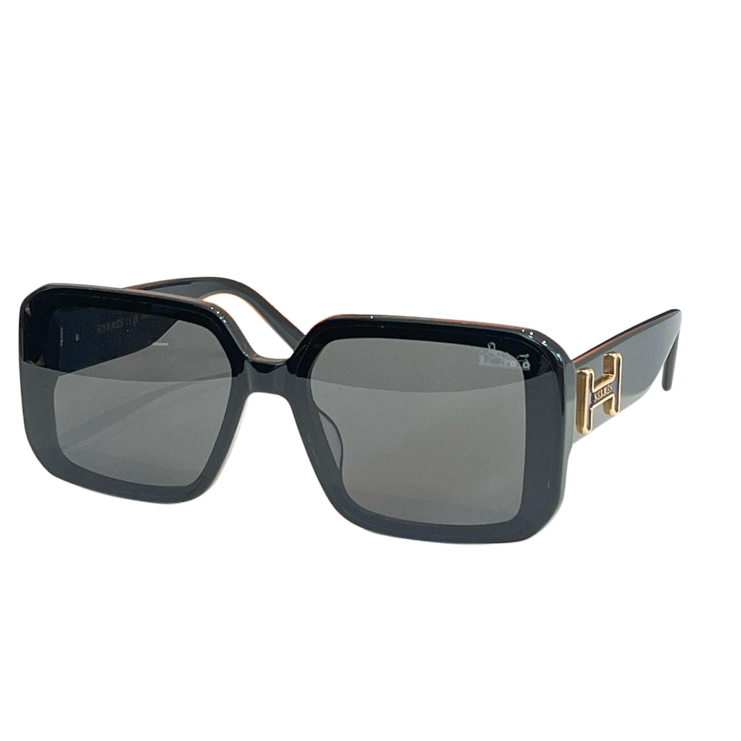 Hermès square frame glasses black/eggplant/blue/green/leopard/purple white/orange color Size 54口20-145