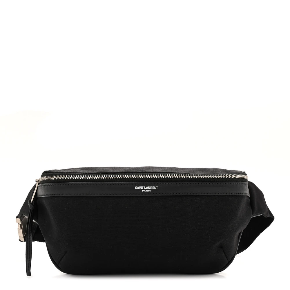 Saint Laurent Small Belt Bag Black Classic Canvas