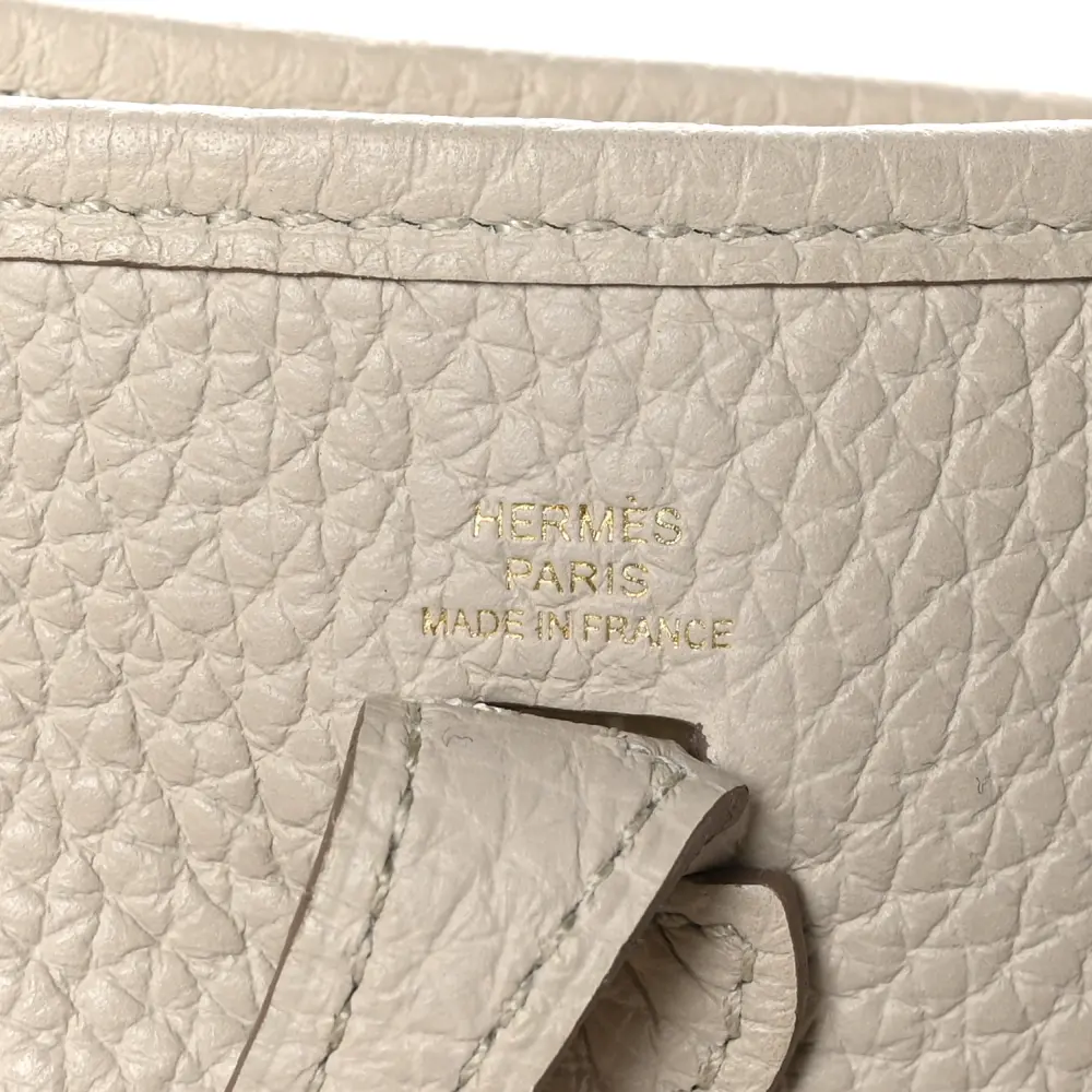 Hermès Amazone Evelyne TPM Béton Taurillon Clemence Leather Palladium Hardware