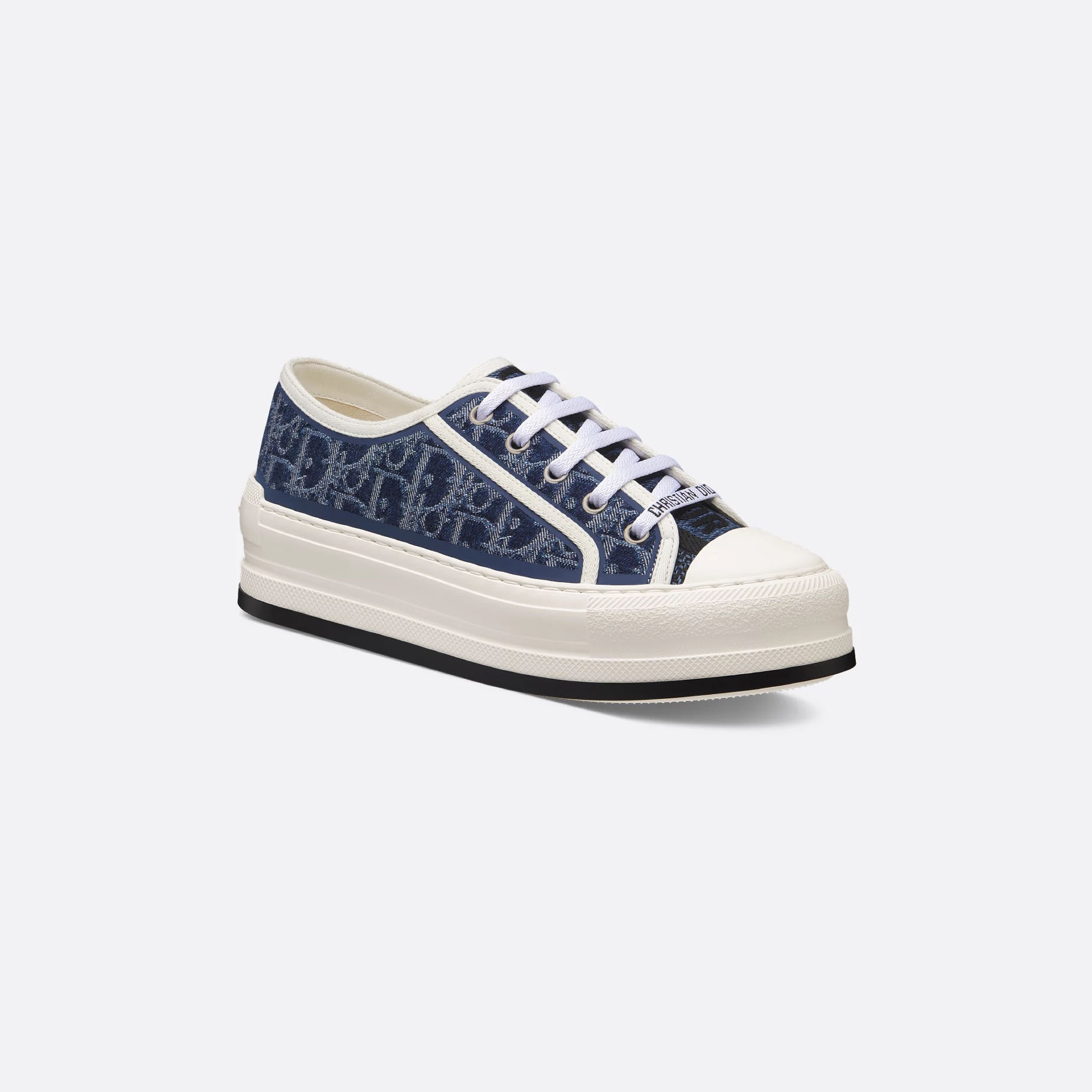 Dior thick sole blue print sneakers