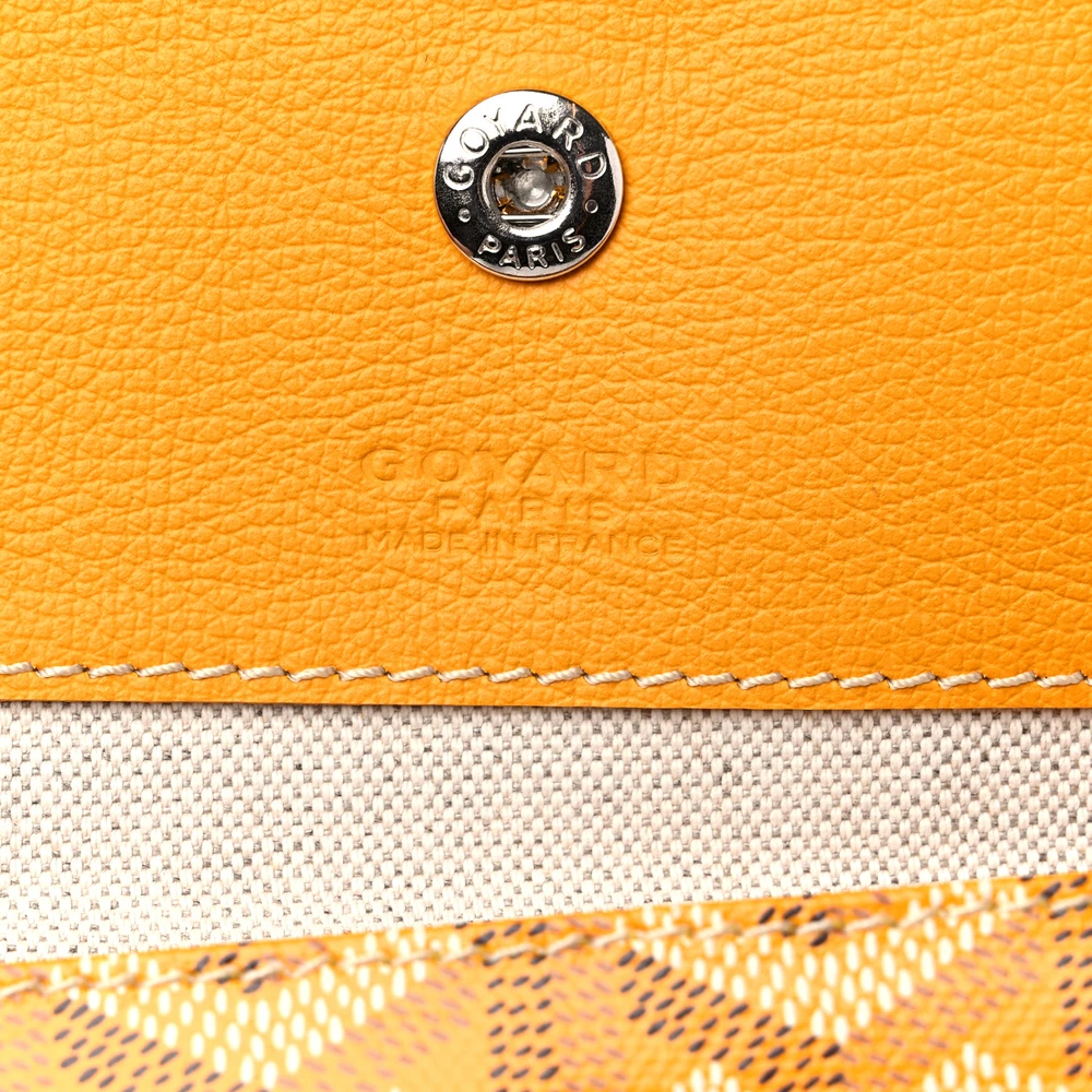 Goyard Saint Louis Tote PM Yellow Goyardine Canvas