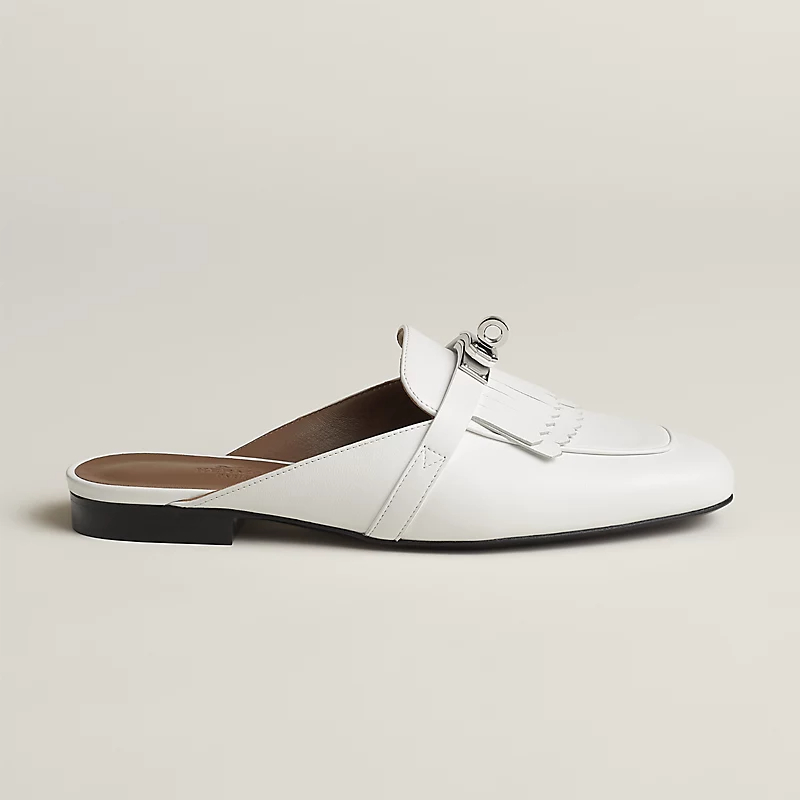 HERMES Oz Mule white Slippers
