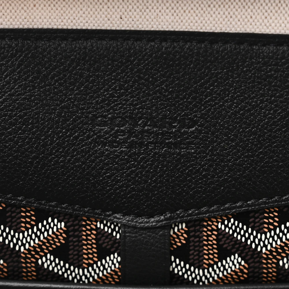 Goyard Cisalpin Backpack MM Black Goyardine Canvas & Calfskin Leather