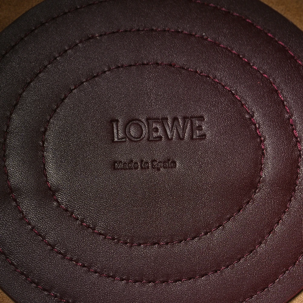 Loewe Paseo Bag Small Burgundy Shiny Nappa Calfskin Leather