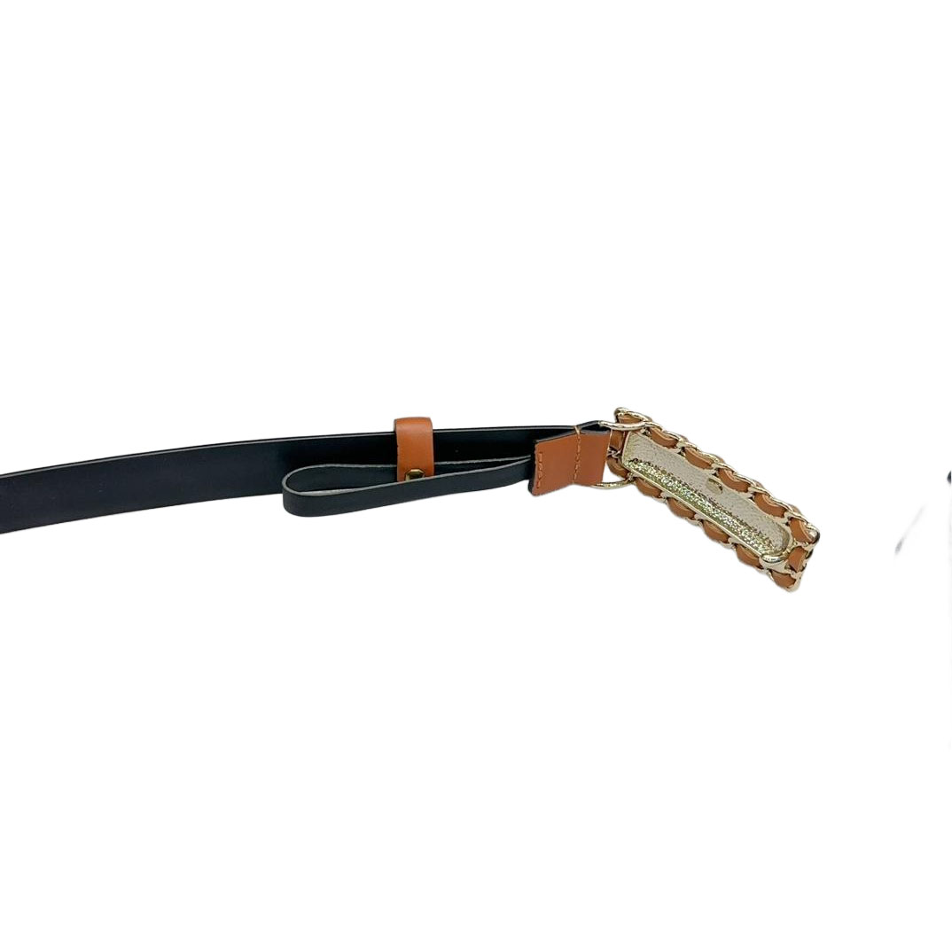 Chanel Women's Rectangled Buckle Thin Belt In Brown/Arrowroot/Champagne Gold/Pink/Pale Pink/Red/Black/White Calfskin With Gold/Silver Hardware 20mm