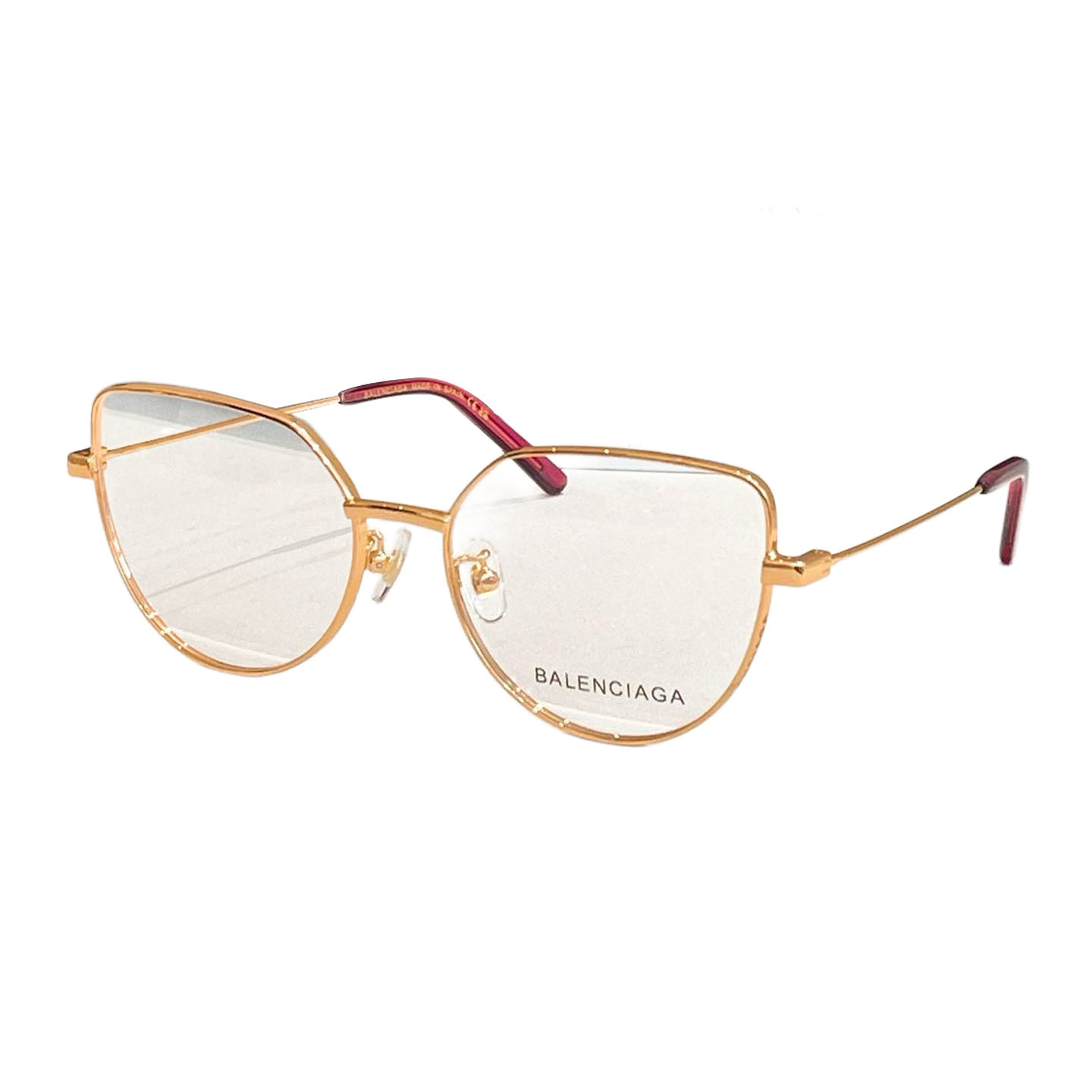 Balenciaga Butterfly glasses gold red/leopard gold/gold white/gold black/blue/green/gun black color transparent lens Size 59口16-145
