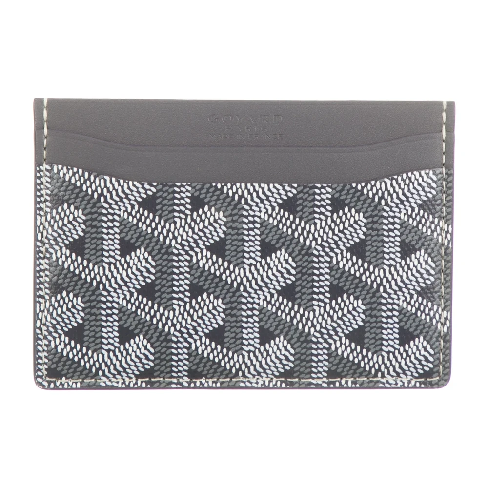 Goyard Small Card Holder Grey Goyardine Canvas