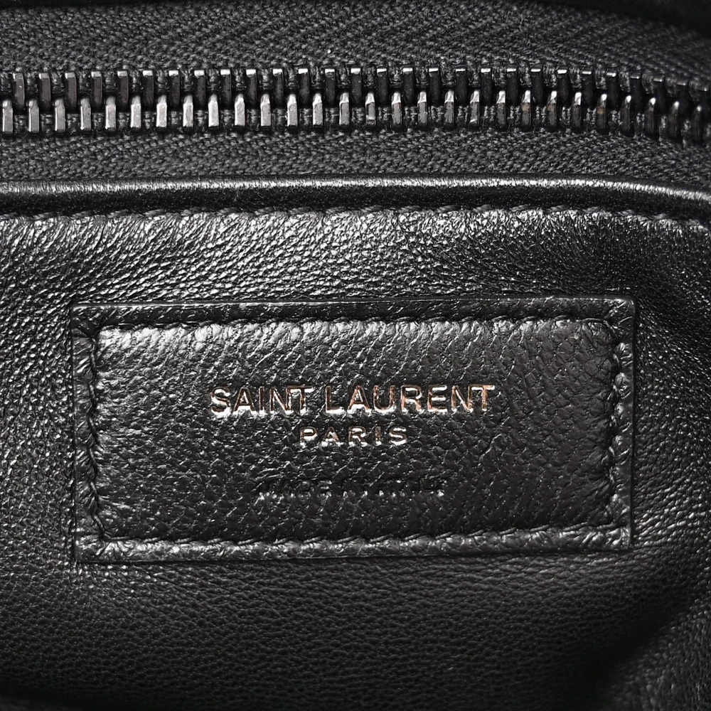 Saint Laurent Large Tote Black Wide Puffer Lambskin Leather
