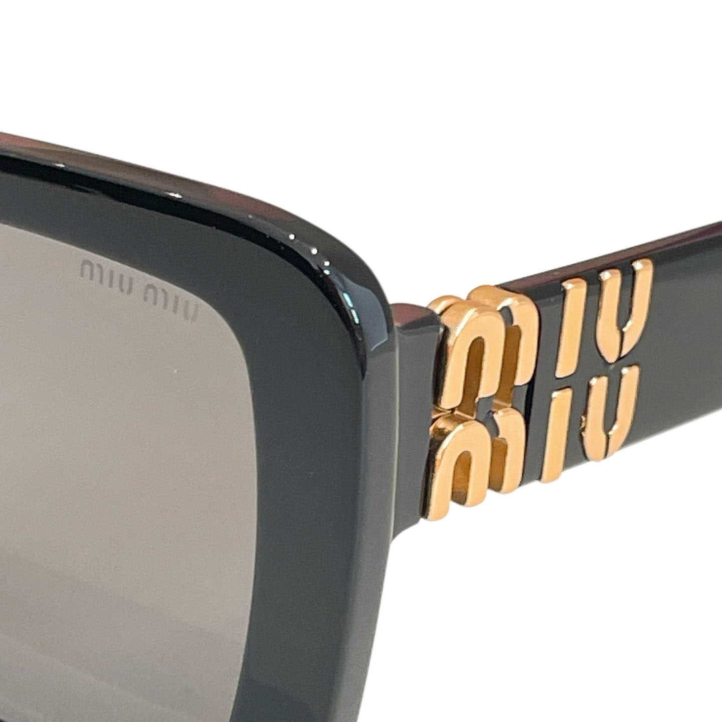 Miu Miu square frame glasses black/pink/leopard color Size 56口17-140