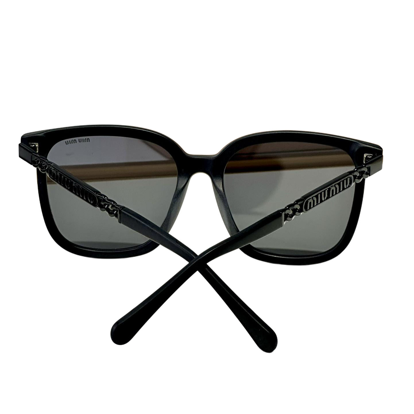 Miu Miu square frame glasses black/black gold/black silver/pink/ivory/leopard color Size 65-15-145