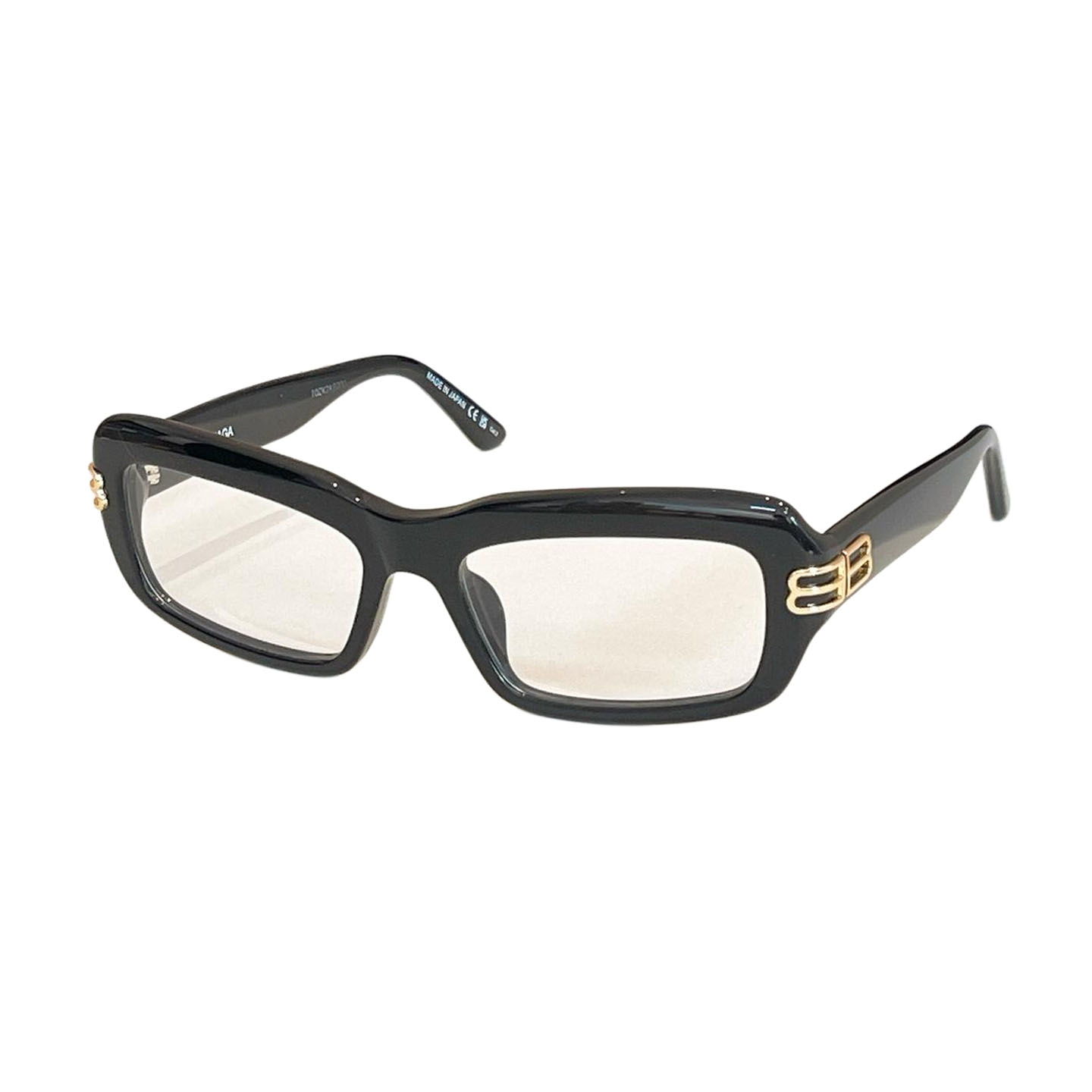 Balenciaga square frame glasses black gold/tawny/leopard/milky white/brown tawny/black/leopard brown/black white color Size 57口18-140