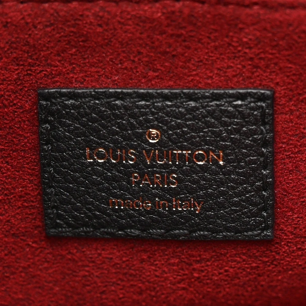 Louis Vuitton OnTheGo PM Black/Beige Giant Monogram Empreinte Leather