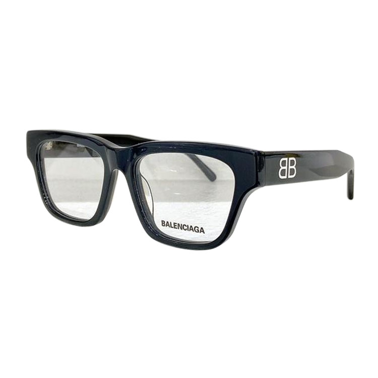 Balenciaga square frame glasses black silver/leopard cyan/coffee/black gold/blue brown/black yellow color Size 53口18-145