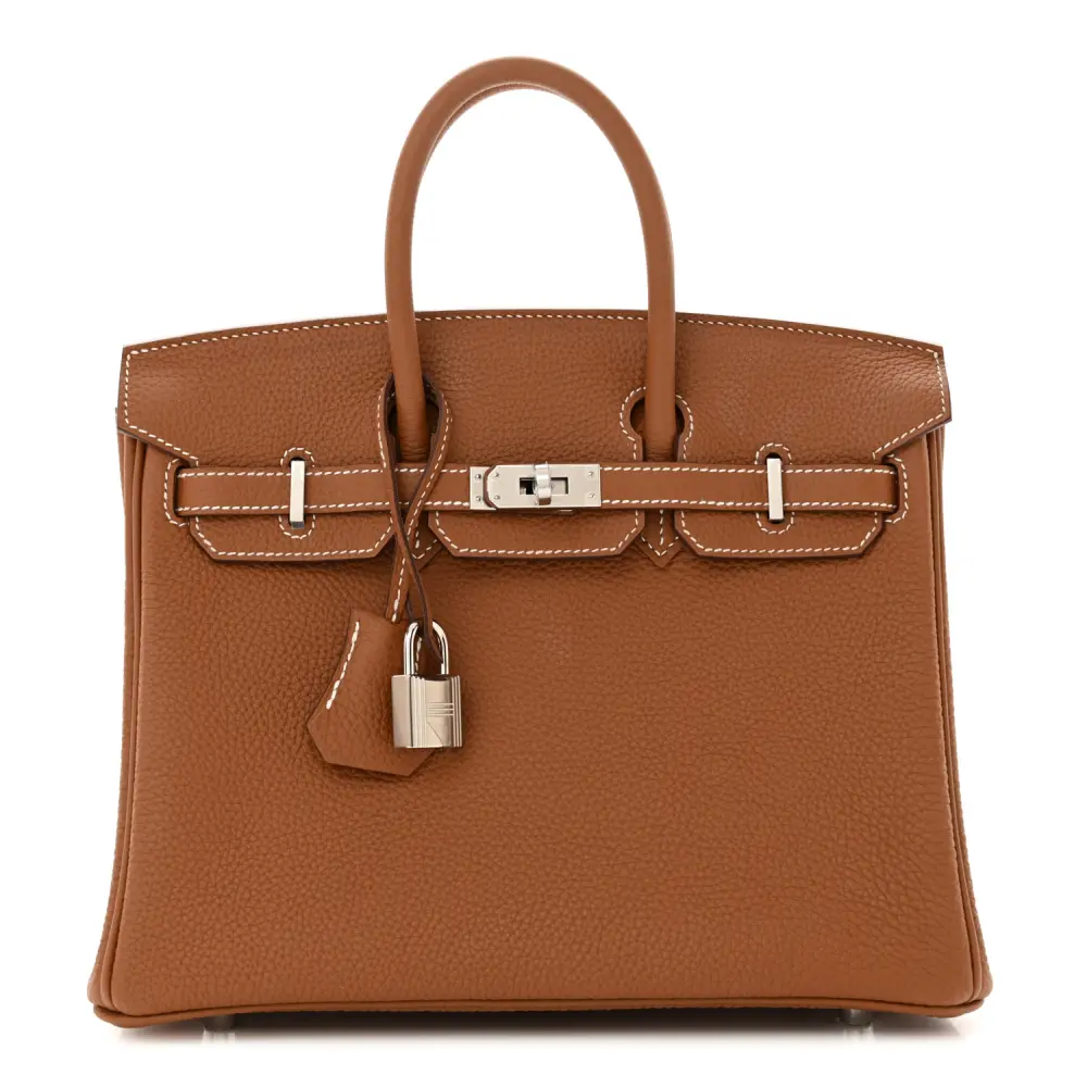 Hermès Birkin 25 Brown Togo Leather Silver Hardware