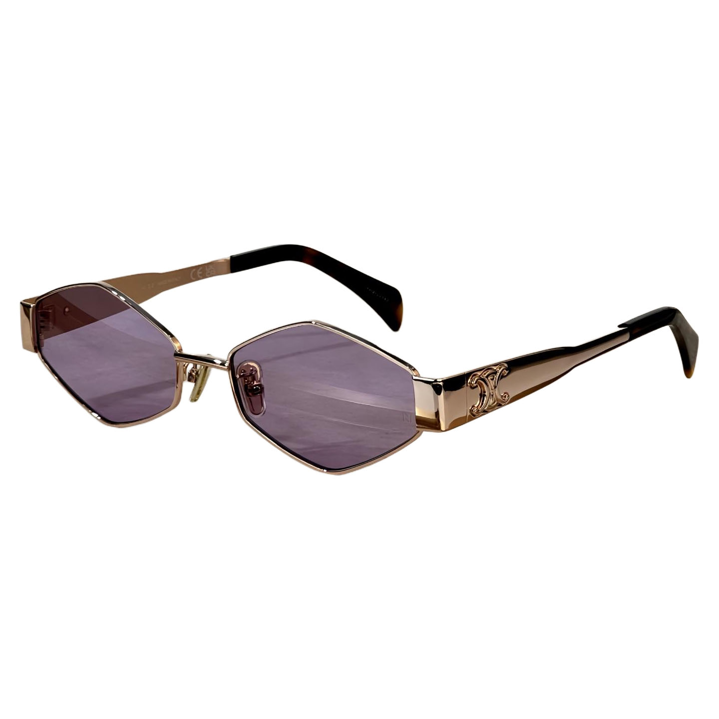 Celine glasses gun black/rose gold/brown/green/black gold/black color Size 58口16-145