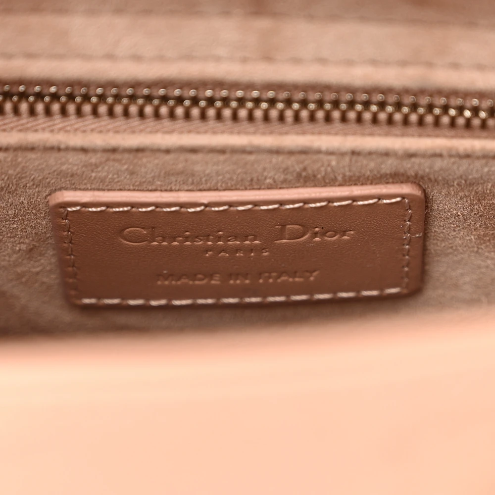 Dior Small My ABCDior Lady Dior Rose Des Vents Diamond Cannage Calfskin Leather Incognito Hardware