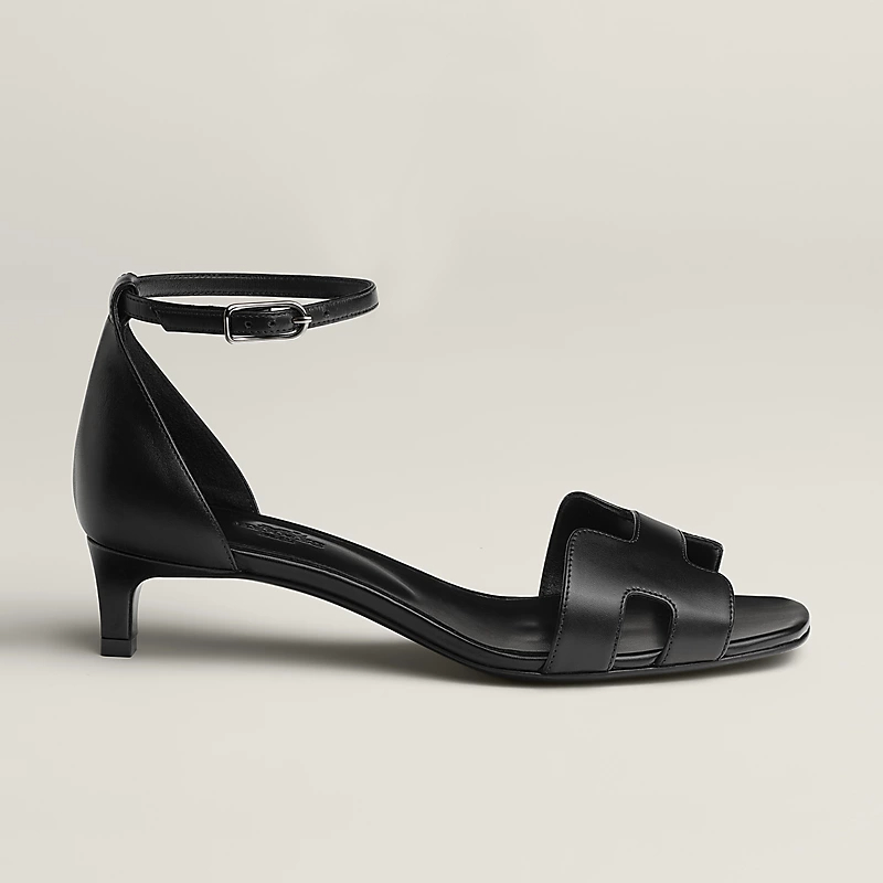 HERMES Joy Black High Heels Sandal