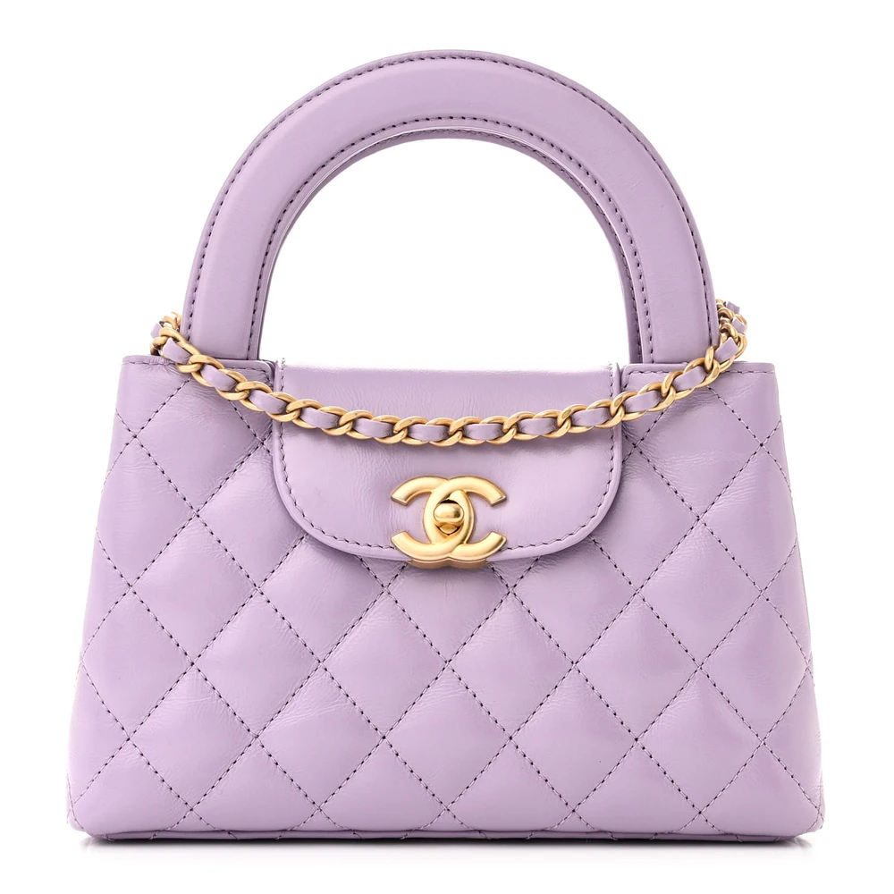 Grade Designer Handbag | Quilted Nano Lilac