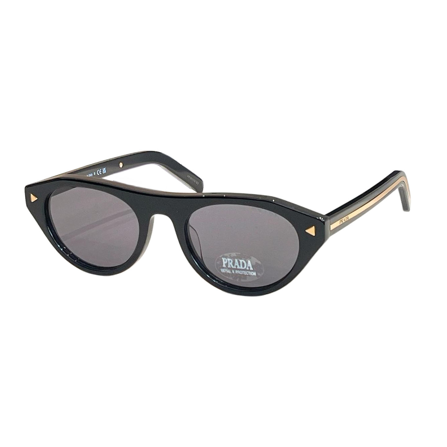 Prada Cat Eye glasses black gold/grey gold/white/leopard color Size 51口22-145