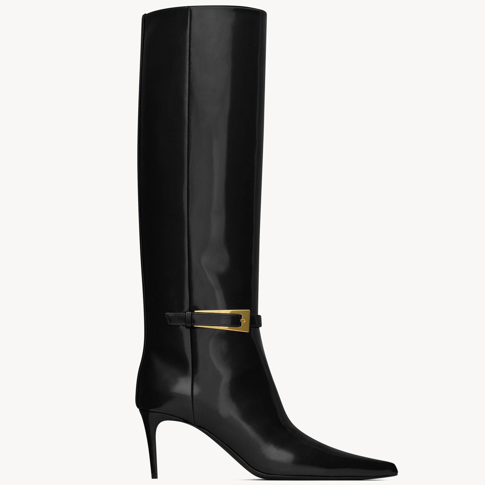 Yves Saint Laurent Mirror leather boots