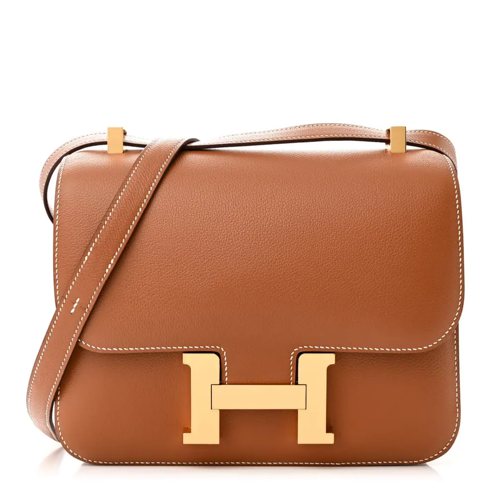 Hermès Constance 24 Brown Evercolor Leather Gold Hardware