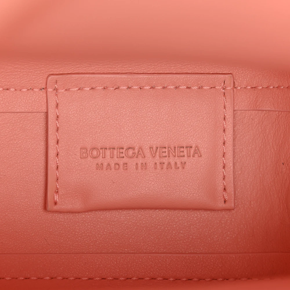 Bottega Veneta Small The Point Triangle Bag Peachy Calfskin Leather Incognito Hardware