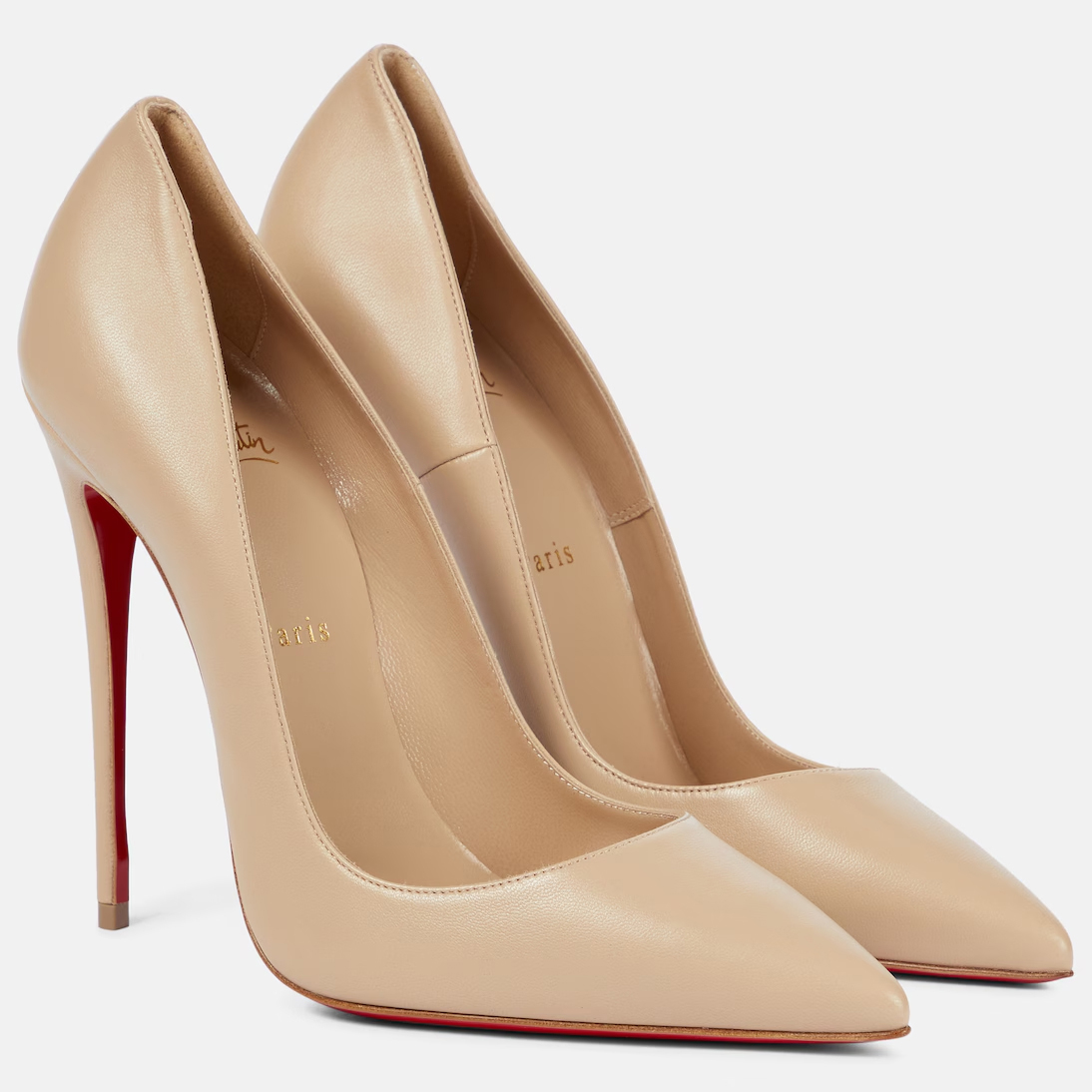 Christian Louboutin Nude Stiletto Heels (10cm)
