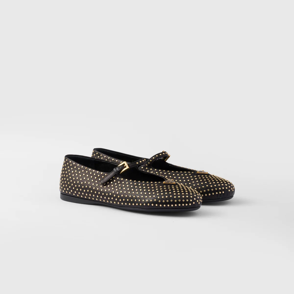 PRADA Naplak Flat Shoes black Ballet Shoes