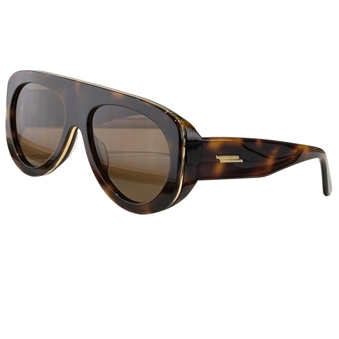 Bottega Veneta Pilot glasses leopard/black gold/black silver/matte black/green black/transparent black/tawny color Size 58口17-130