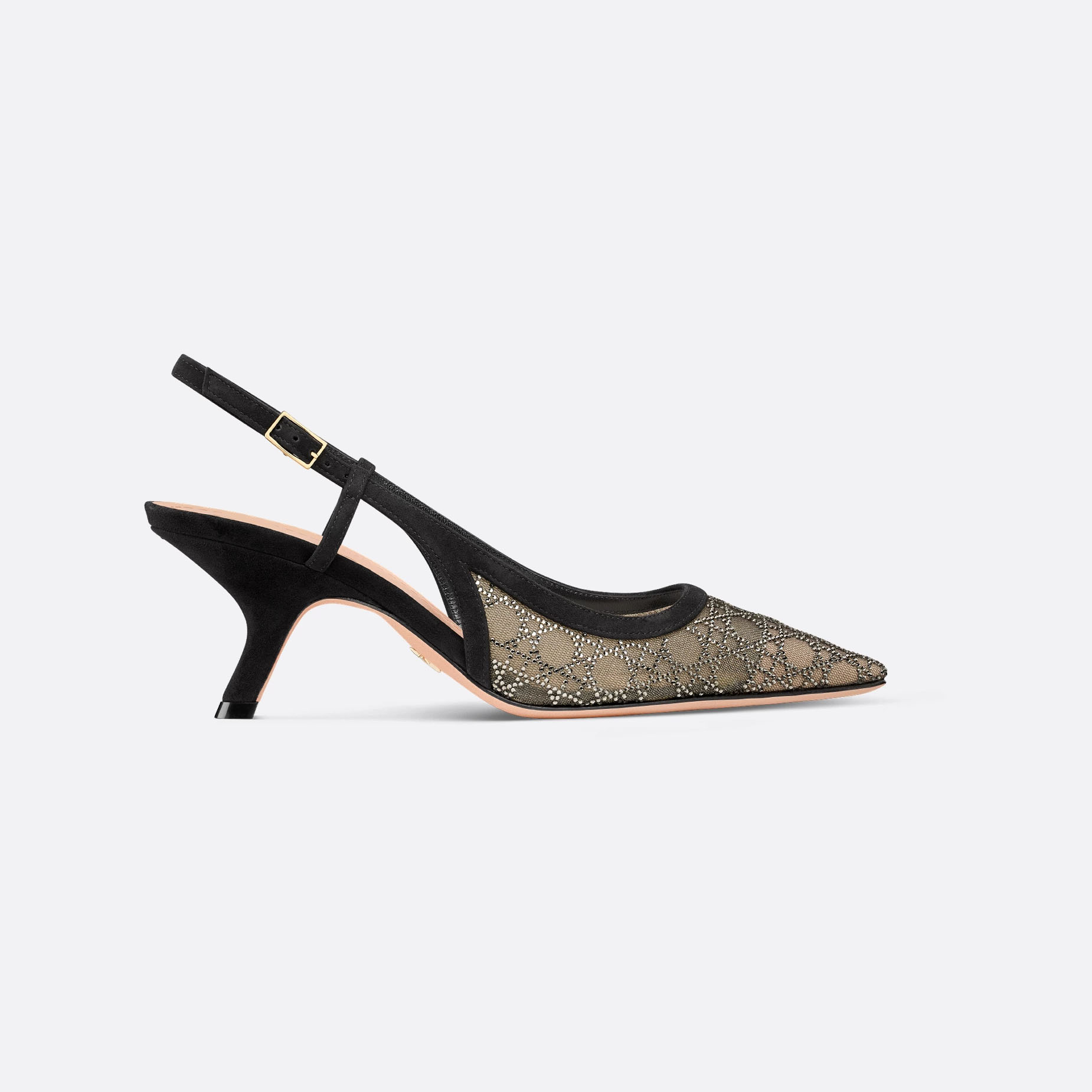 Dior black stiletto heels with pointed toes