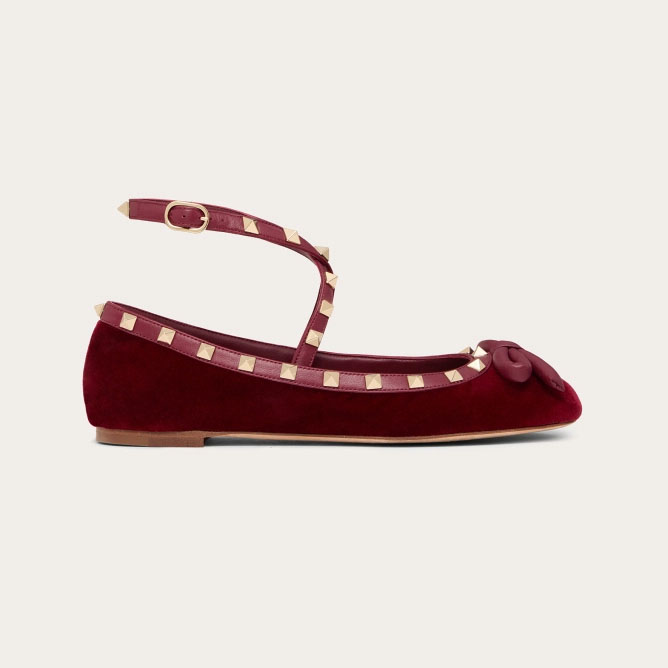 VALENTINO Velvet ballet flats