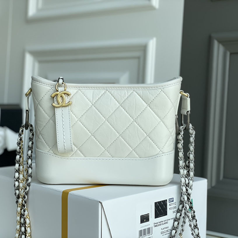 Chanel Bag White Quilted Calfskin Leather Shoulder Bags Crossbody Bags