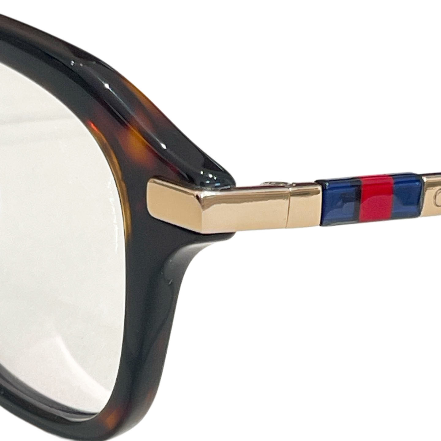 Gucci square frame glasses leopard/black/black gold/grey silver/tawny color Size 49口21-145