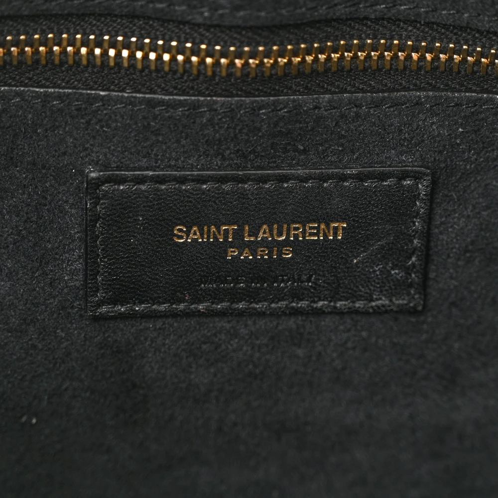 Saint Laurent Medium Le 5 À 7 Hobo Black Smooth Calfskin Leather Gold Hardware