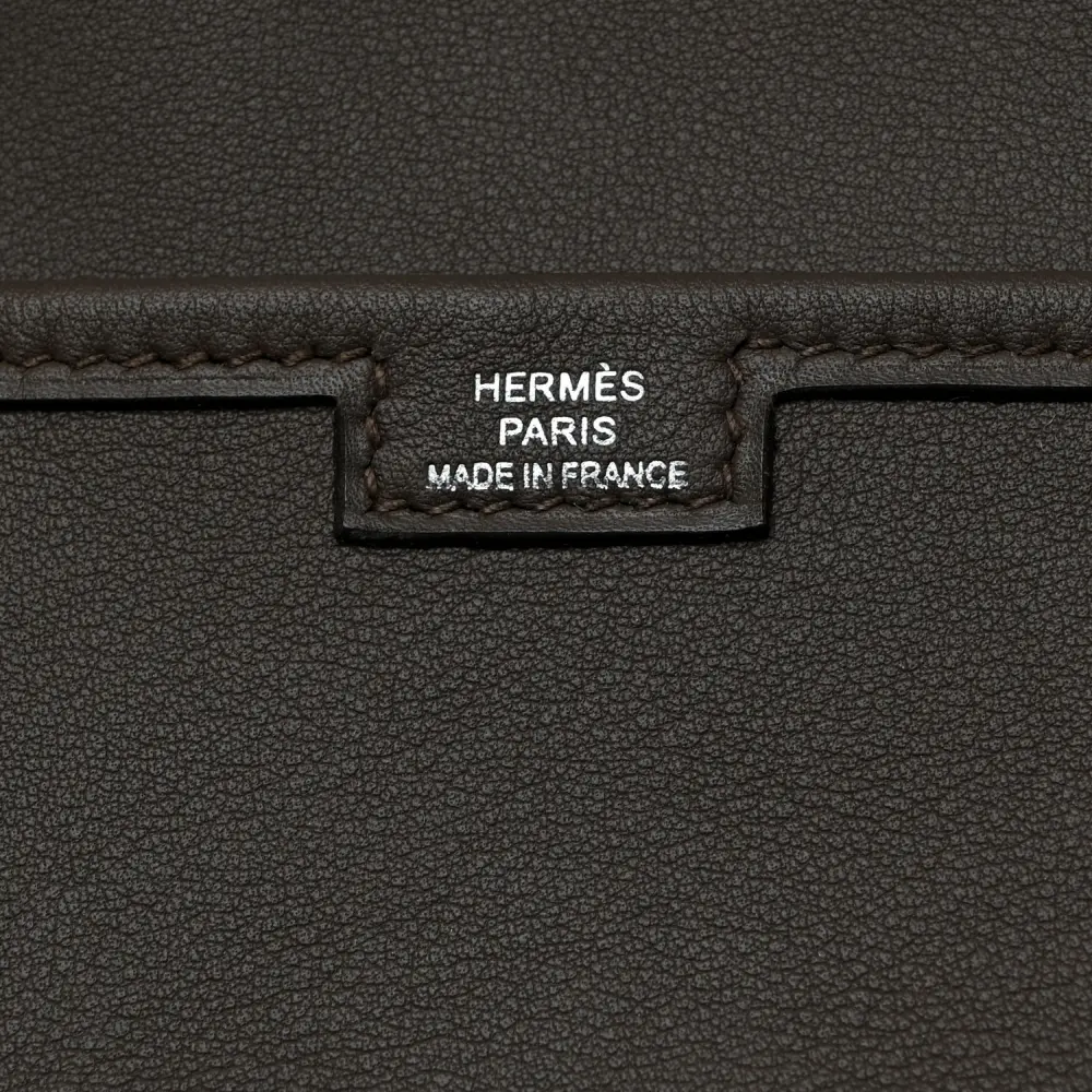 Hermès Jige Elan 29 Clutch Étain Swift Leather