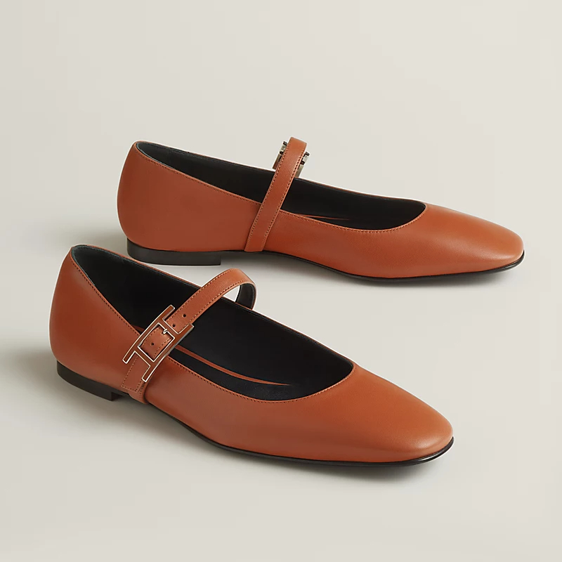 HERMES Jane Brown Ballet Shoes