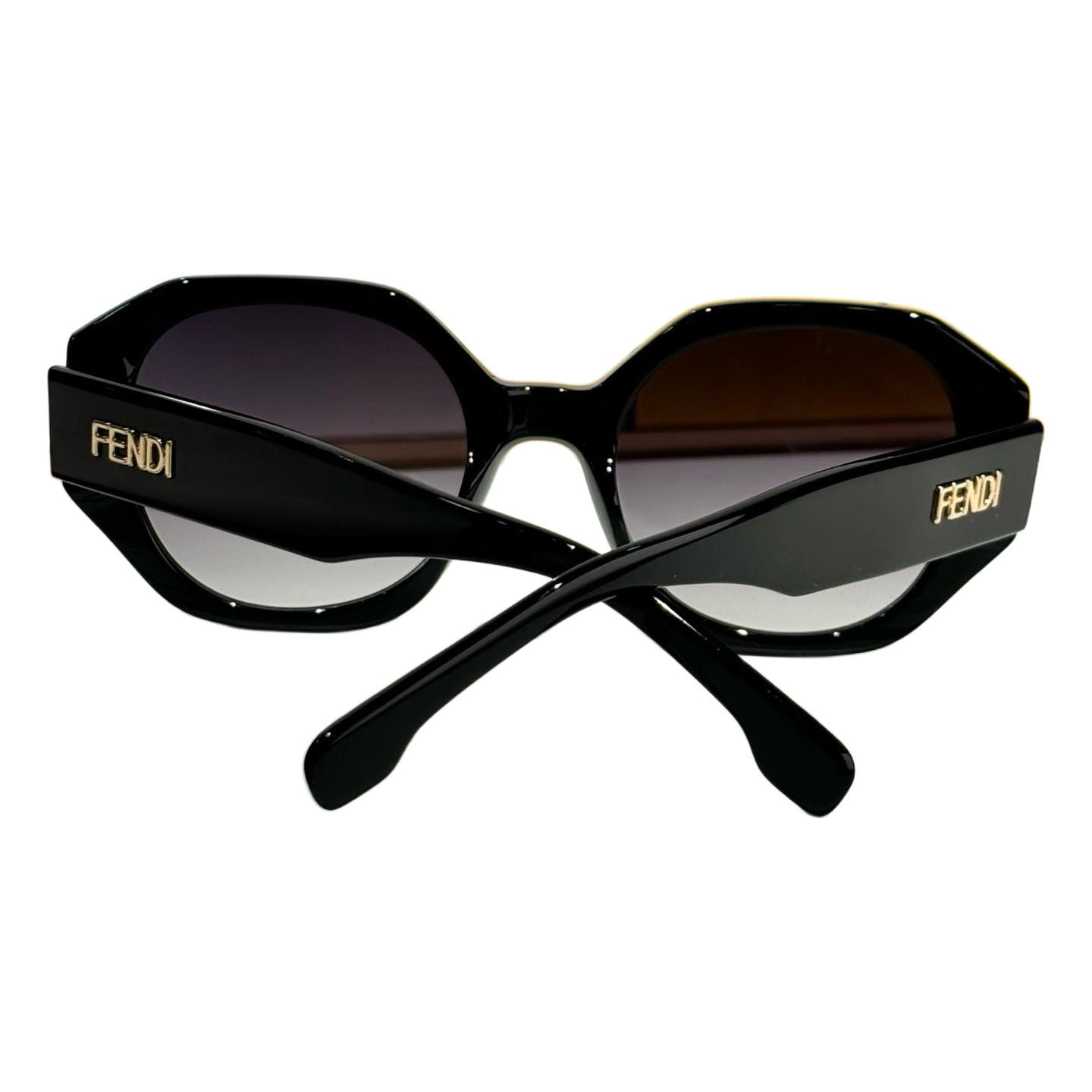 Fendi glasses black/black brown/brown/brown monogram color Size 52-23-142